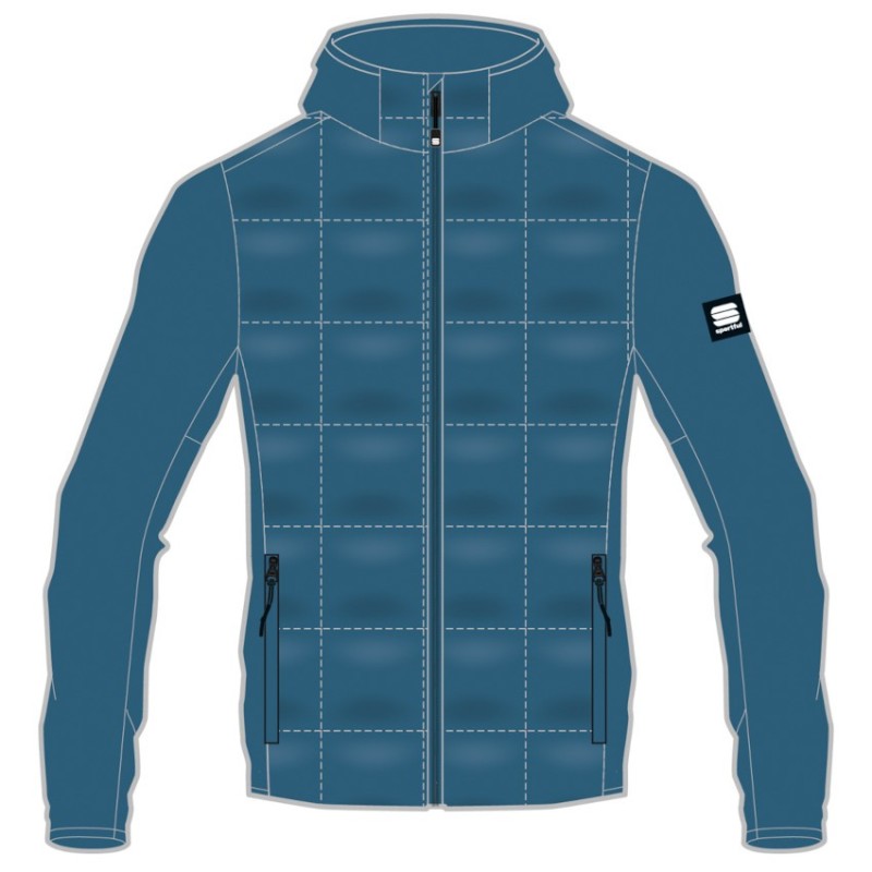 Универсальная тёплая`куртка Sportful Xplore Thermal серо-голубая Универсальная тёплая`куртка Sportful Xplore Thermal серо-голубая